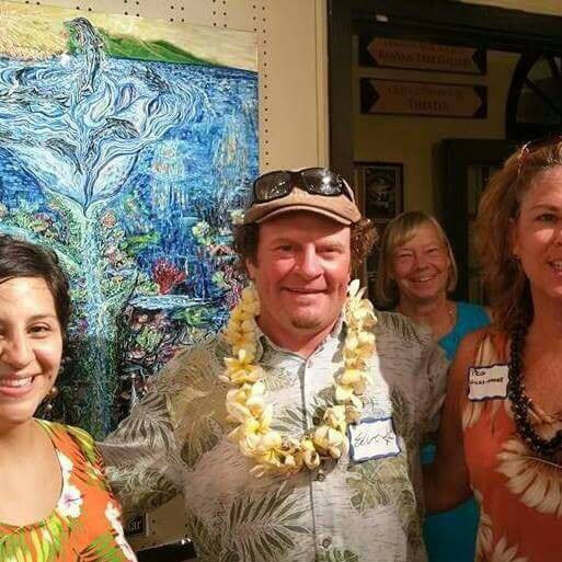 hawaii artist podge elvenstar raises money for childrens arts at maui masters art show