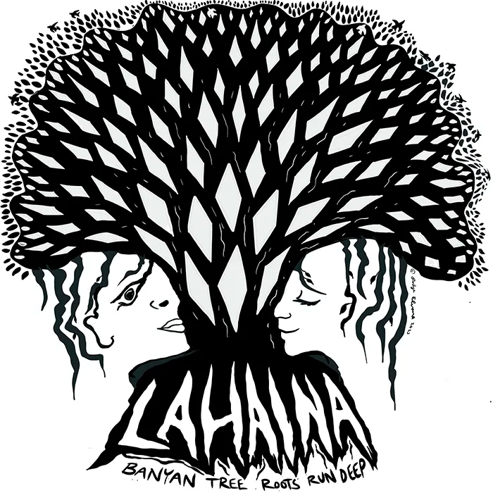 Lahaina Banyan Tree - Roots Run Deep - Framed Hawaii Art Print